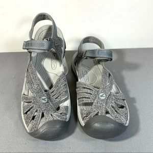 KEEN Womens Rose Sandal Gargoyle/Raven Gray 10 US Vegan